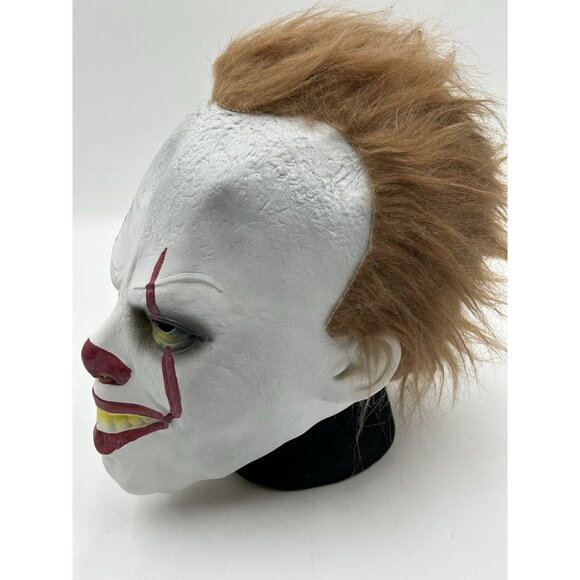 Pennywise Clown Mask Full Head Costume Movie Stephen King's IT Cosplay Creepy - Picture 4 of 8